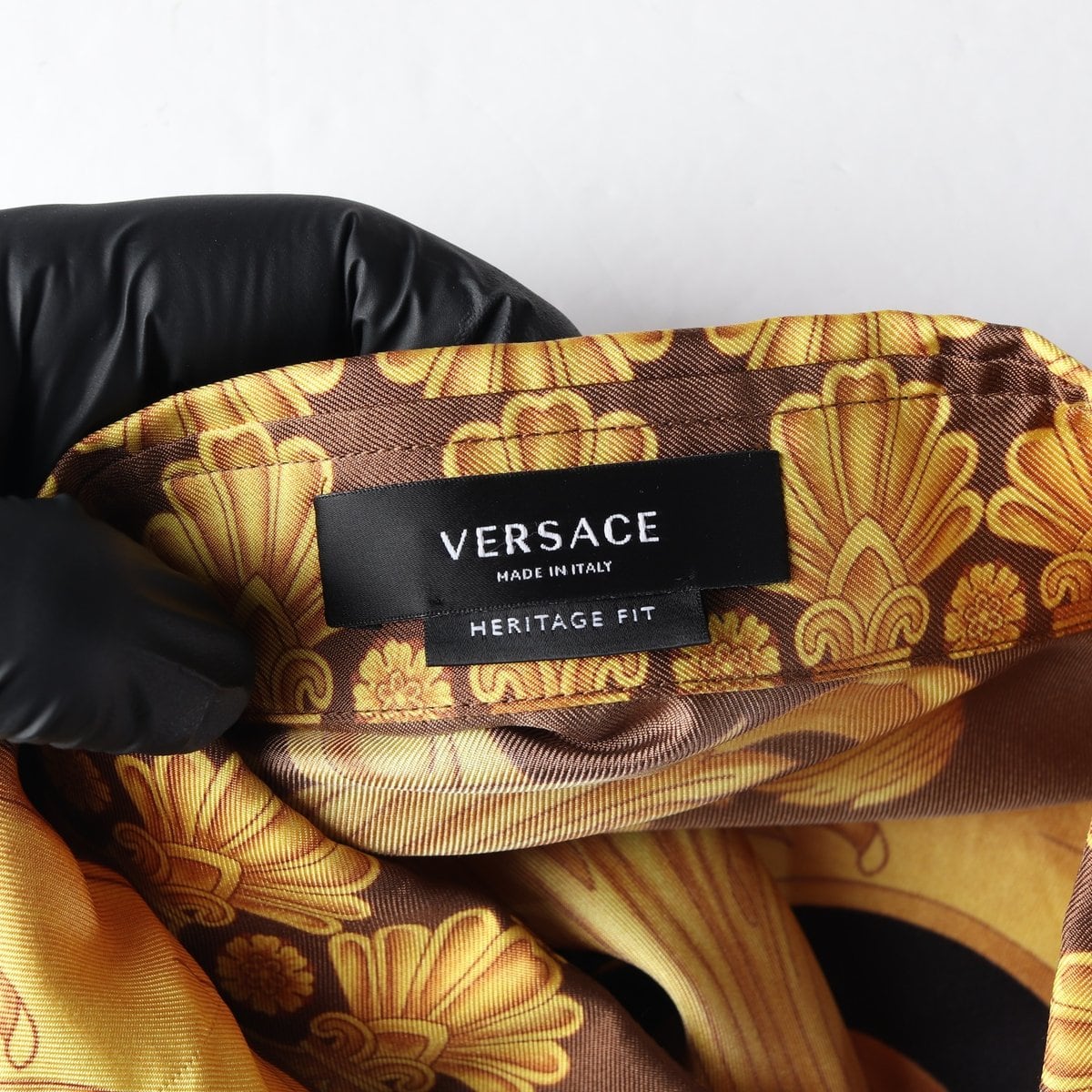 VERSACE 베르사체 23SS 실크100% 패턴 긴팔 셔츠 XL 상세 이미지 5