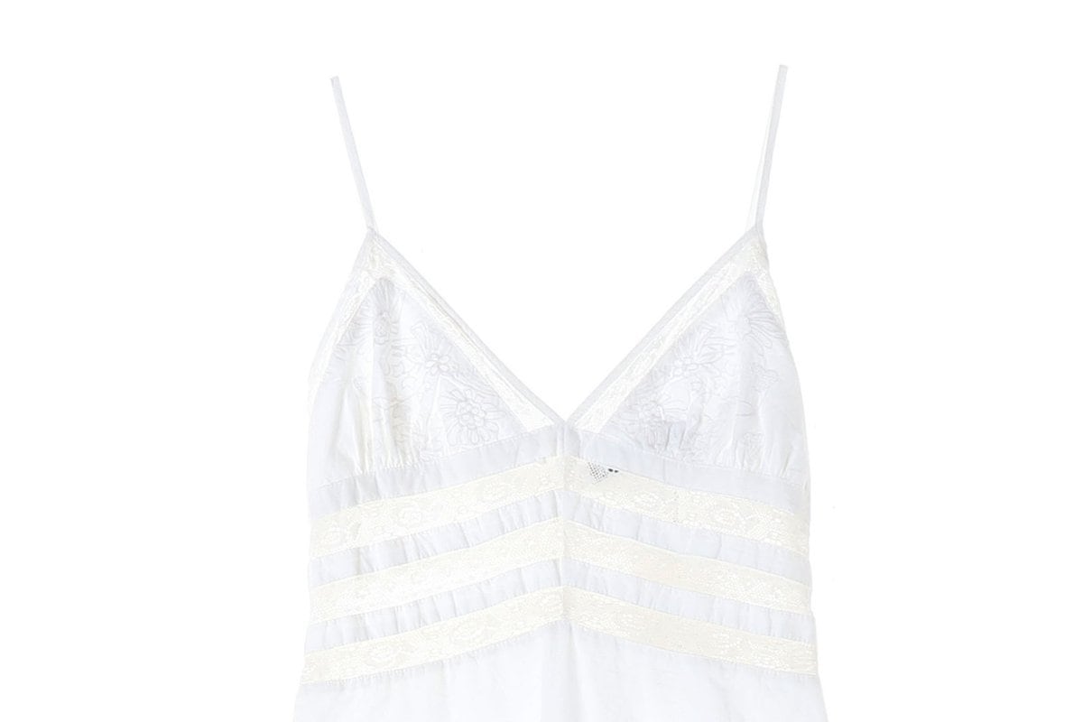 (새상품)ZARA 자라 화이트 뷔스티에 나시 롱 원피스 슬립드레스 XS 상세 이미지 3
