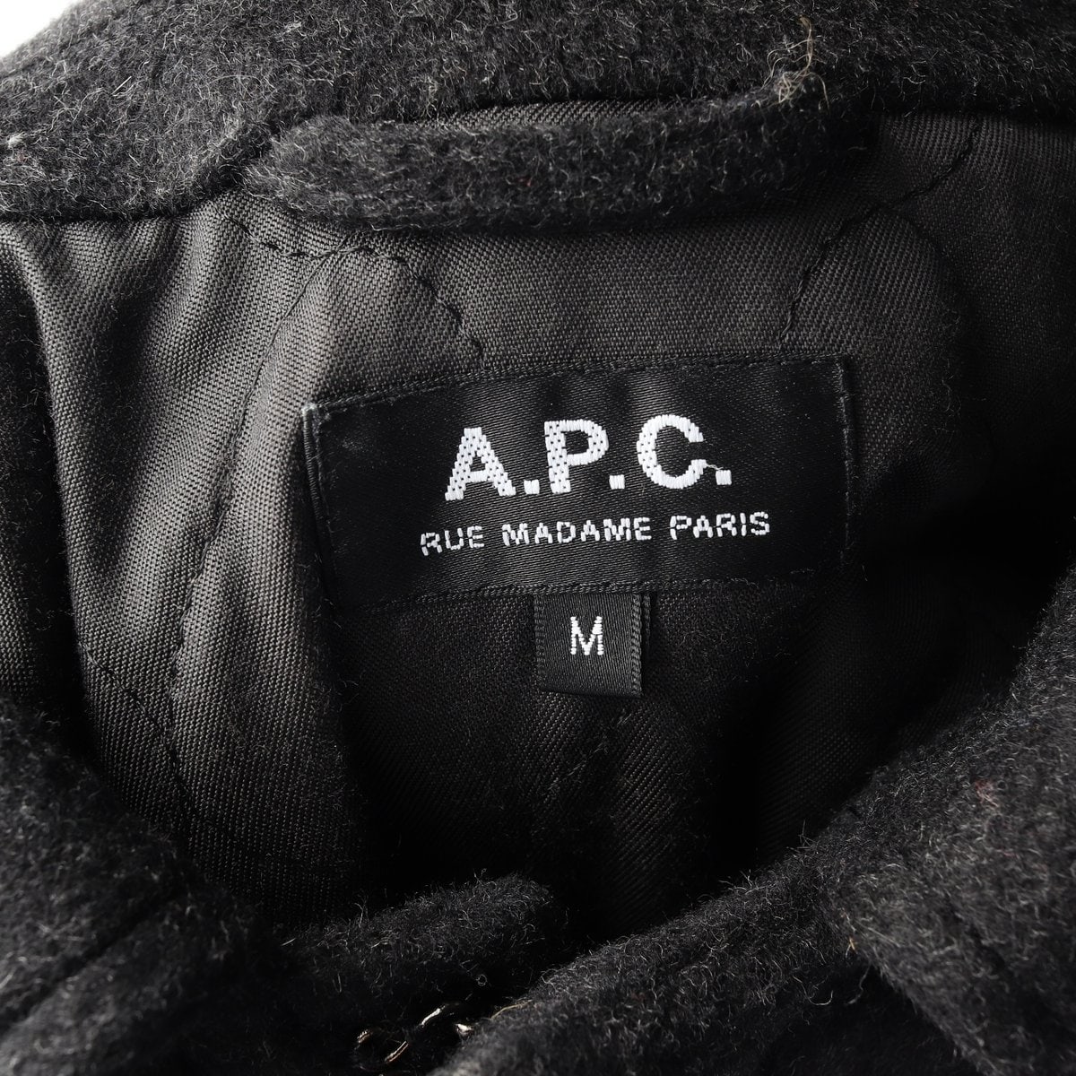 APC 아페쎄 버진울 패디드 더플코트 하프 후드 떡볶이 코트 M 이미지 5