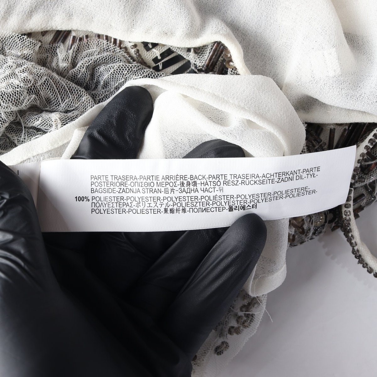 ZARA 자라 패턴 큐빅 스터드 나시 슬리브리스 탑  이미지 8