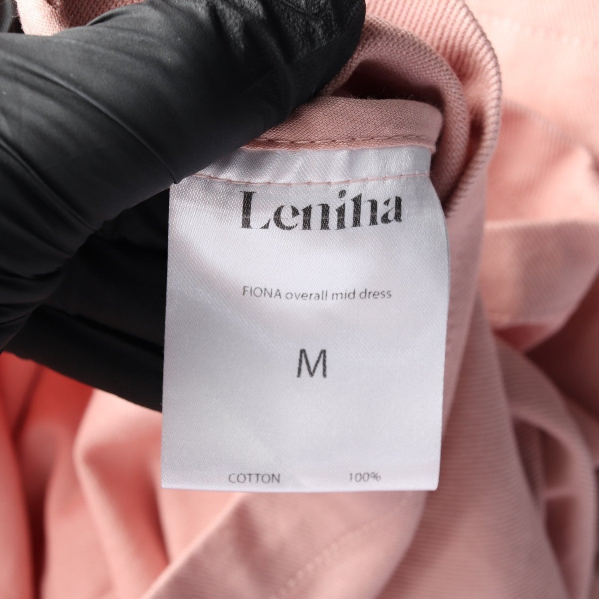 LENINA 르니나 핑크 멜빵원피스 오버롤 미니 드레스 M 상세 이미지 7