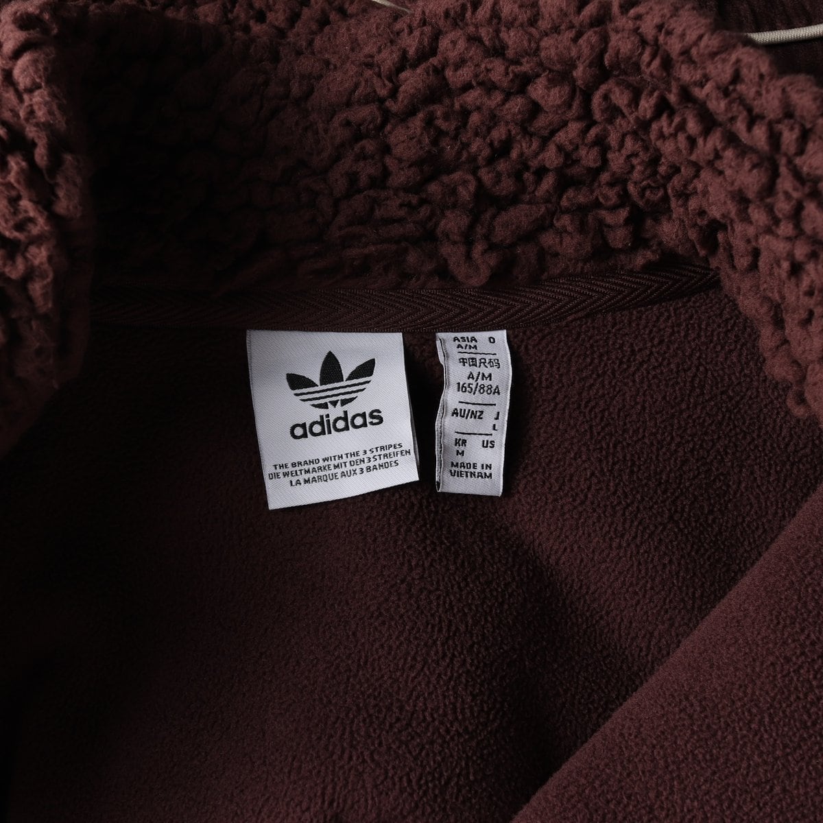 아디다스 23FW 코듀로이 플리스 믹스 집업 재킷 점퍼 M 상세 이미지 6