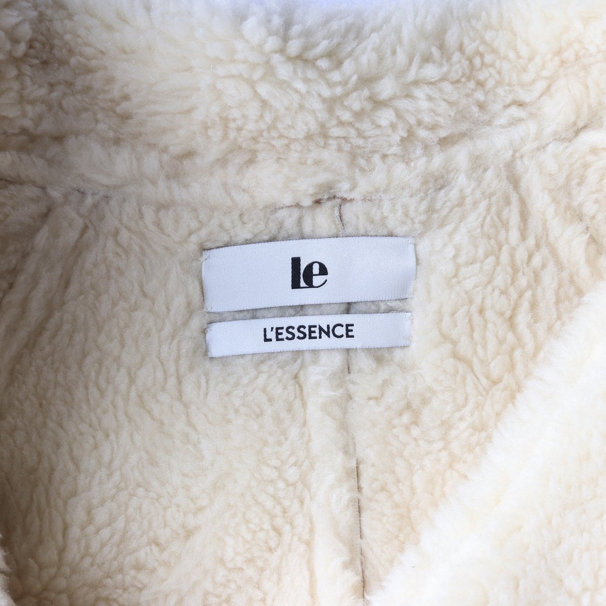 LE 르 24FW 베이지 시어링 카라 무스탕 자켓 퍼 재킷 코트 상세 이미지 6