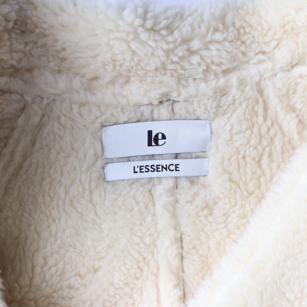 LE 르 24FW 베이지 시어링 카라 무스탕 자켓 퍼 재킷 코트 이미지 6