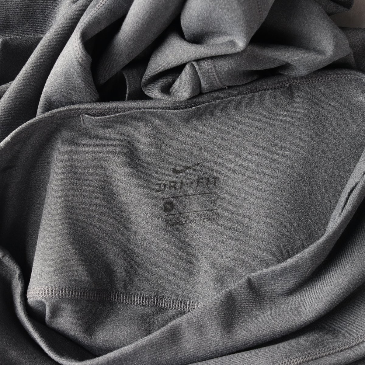 NIKE 나이키 그레이 스우시 드라이핏 레깅스 롱 팬츠 S 이미지 6