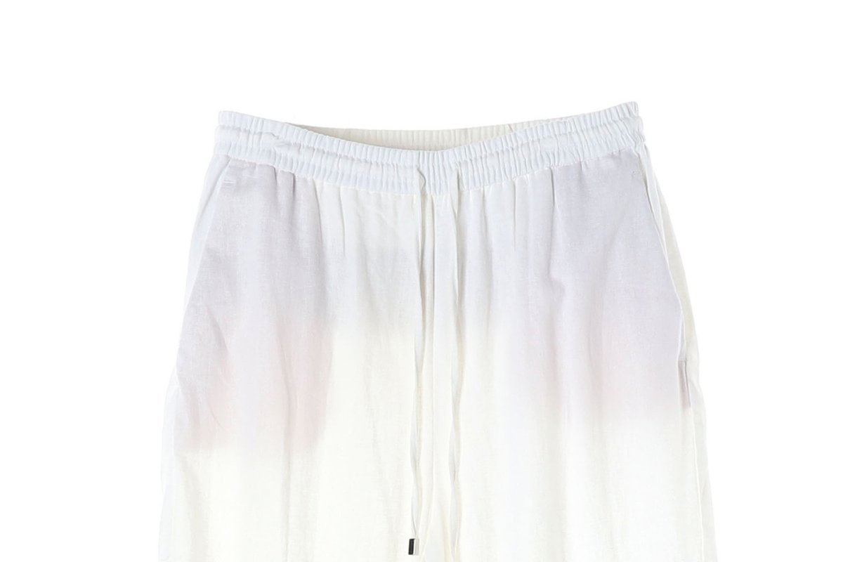 (새상품)ZARA 자라 린넨 화이드 와이드 밴딩 팬츠 바지 M 이미지 3