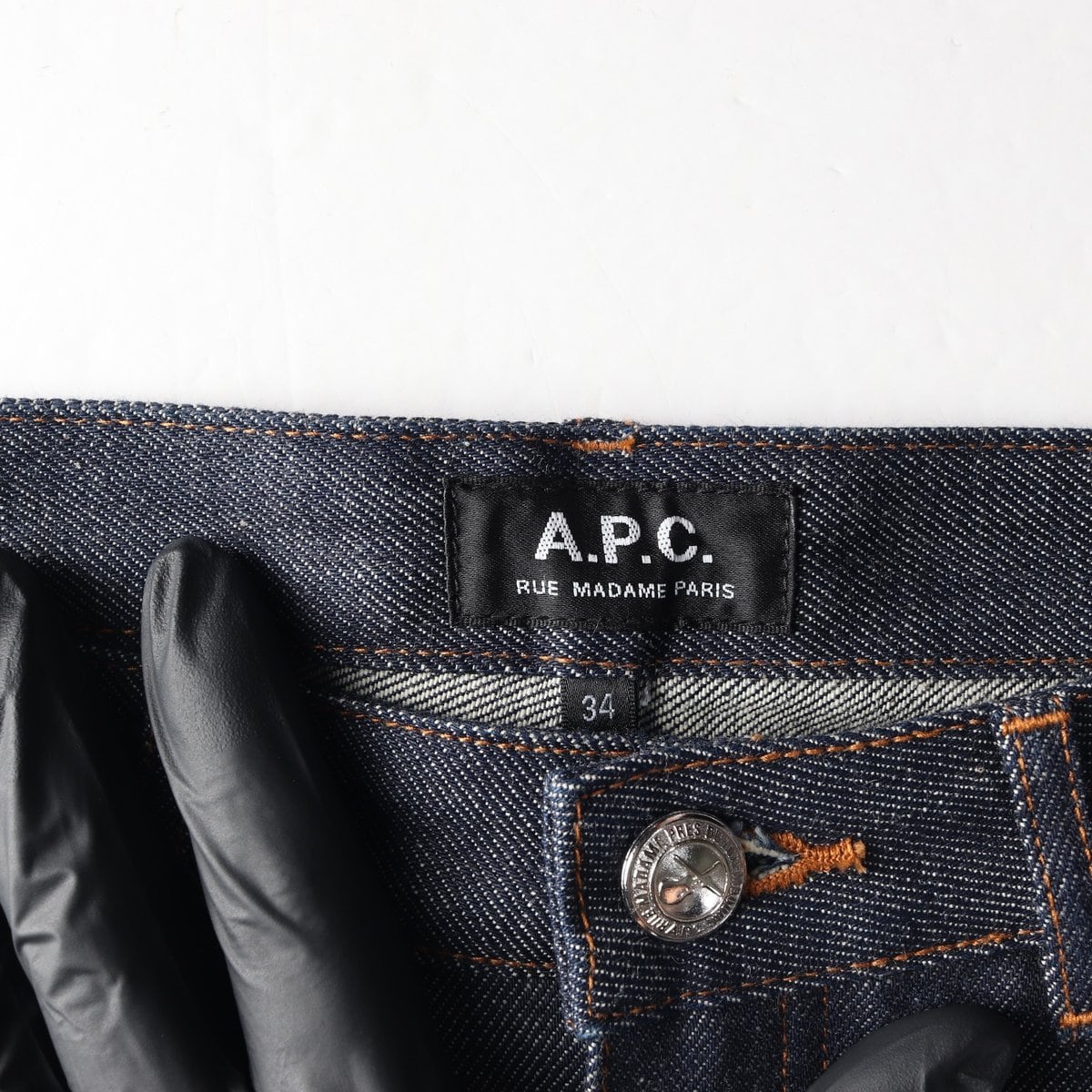 APC 아페쎄 진청 생지 미니 데님스커트 청치마 상세 이미지 5