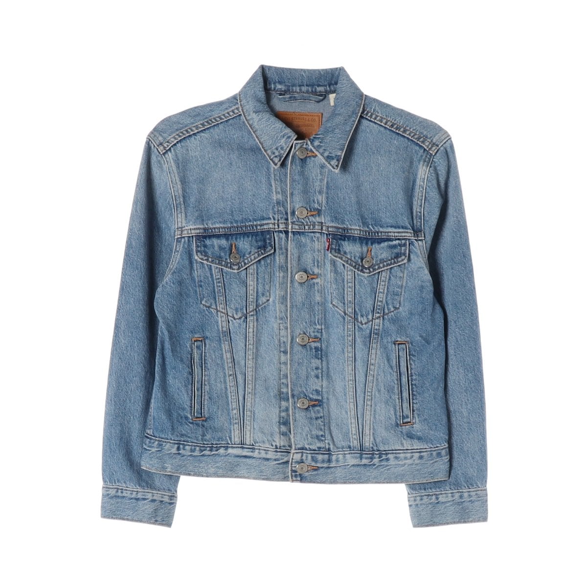 LEVIS 리바이스 워싱 블루 데님 재킷 청자켓 상세 이미지 1