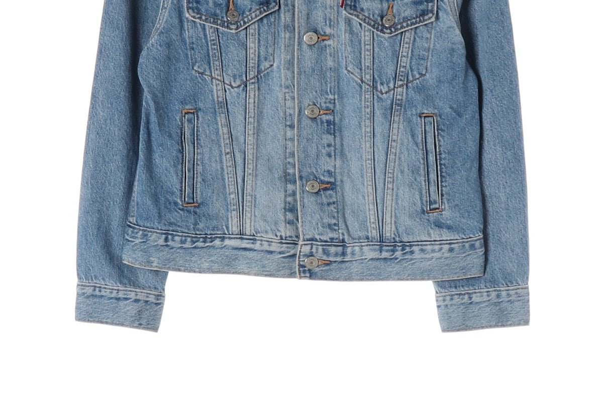 LEVIS 리바이스 워싱 블루 데님 재킷 청자켓 상세 이미지 4