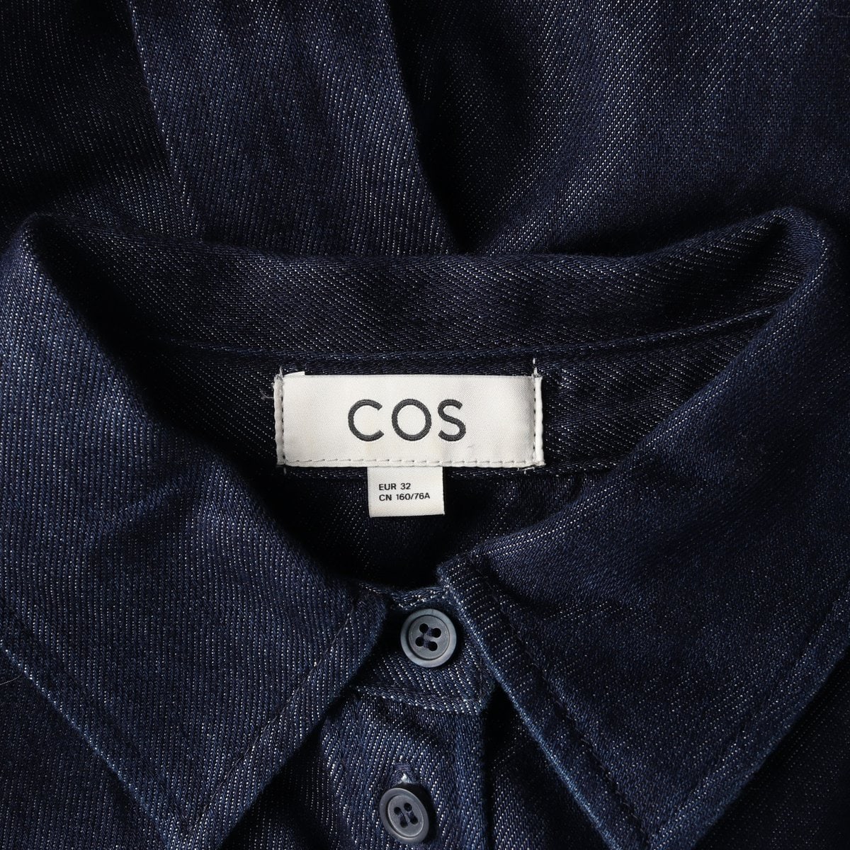 COS 코스 진청 벨트 반팔 데님 셔츠원피스 청원피스 이미지 6