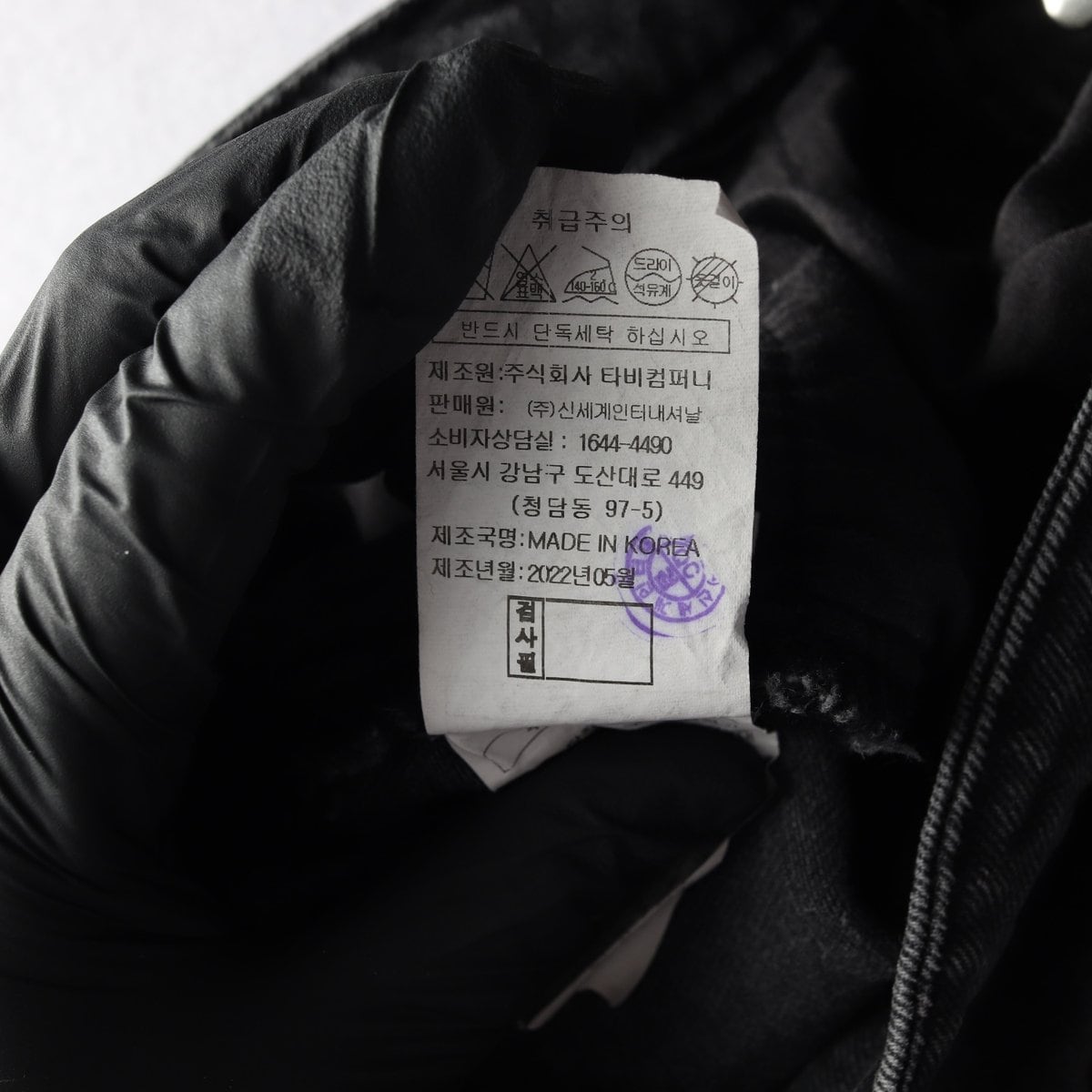 VOV 보브 차콜 버튼 플라이 데님 진 청바지 22FW 상세 이미지 9