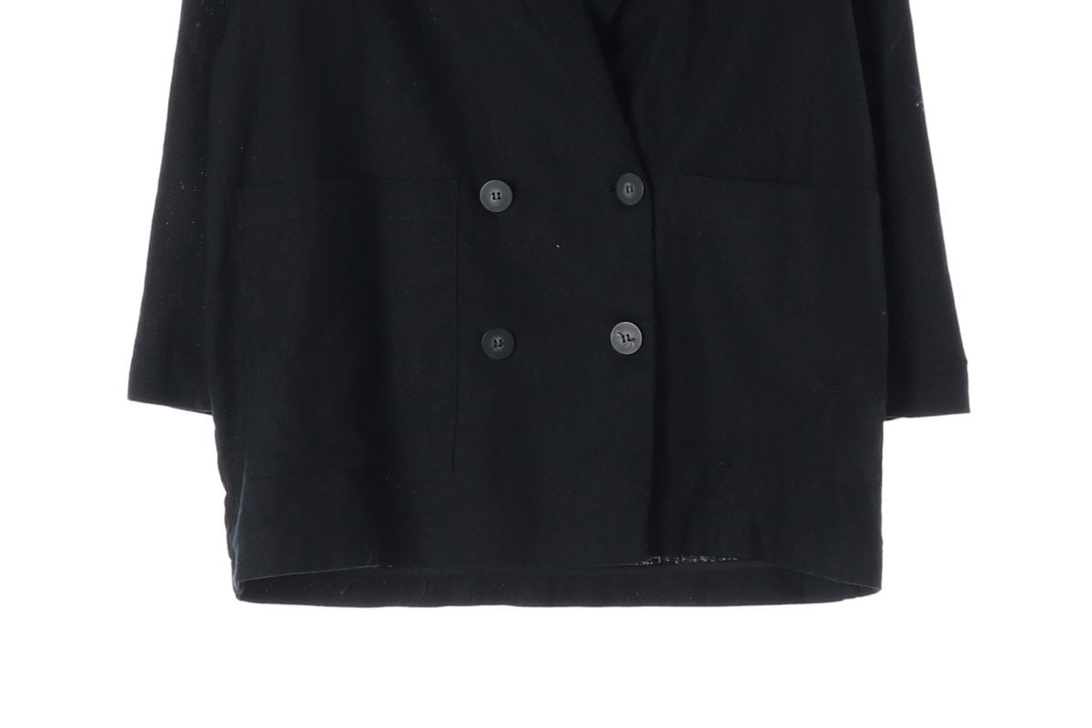 ZARA 자라 린넨 블랙 더블버튼 블레이저 재킷 자켓 이미지 4