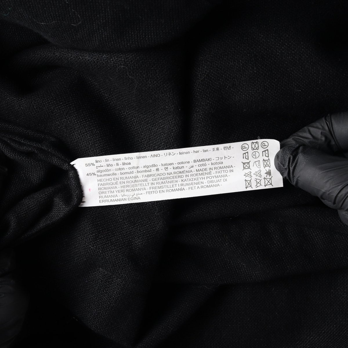 ZARA 자라 린넨 블랙 더블버튼 블레이저 재킷 자켓 상세 이미지 6