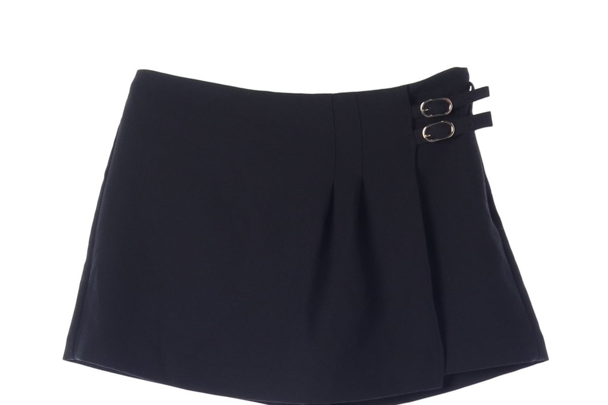 ZARA 자라 블랙 버클 랩 치마바지 스코트 쇼츠 팬츠 반바지 상세 이미지 3