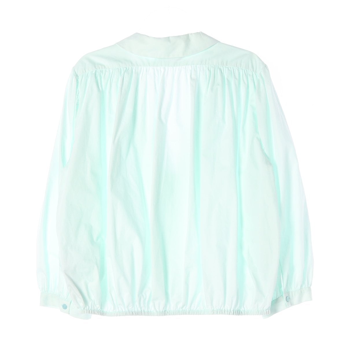 ZARA 자라 민트 브이넥 카라 셔링 블라우스 셔츠 상세 이미지 2