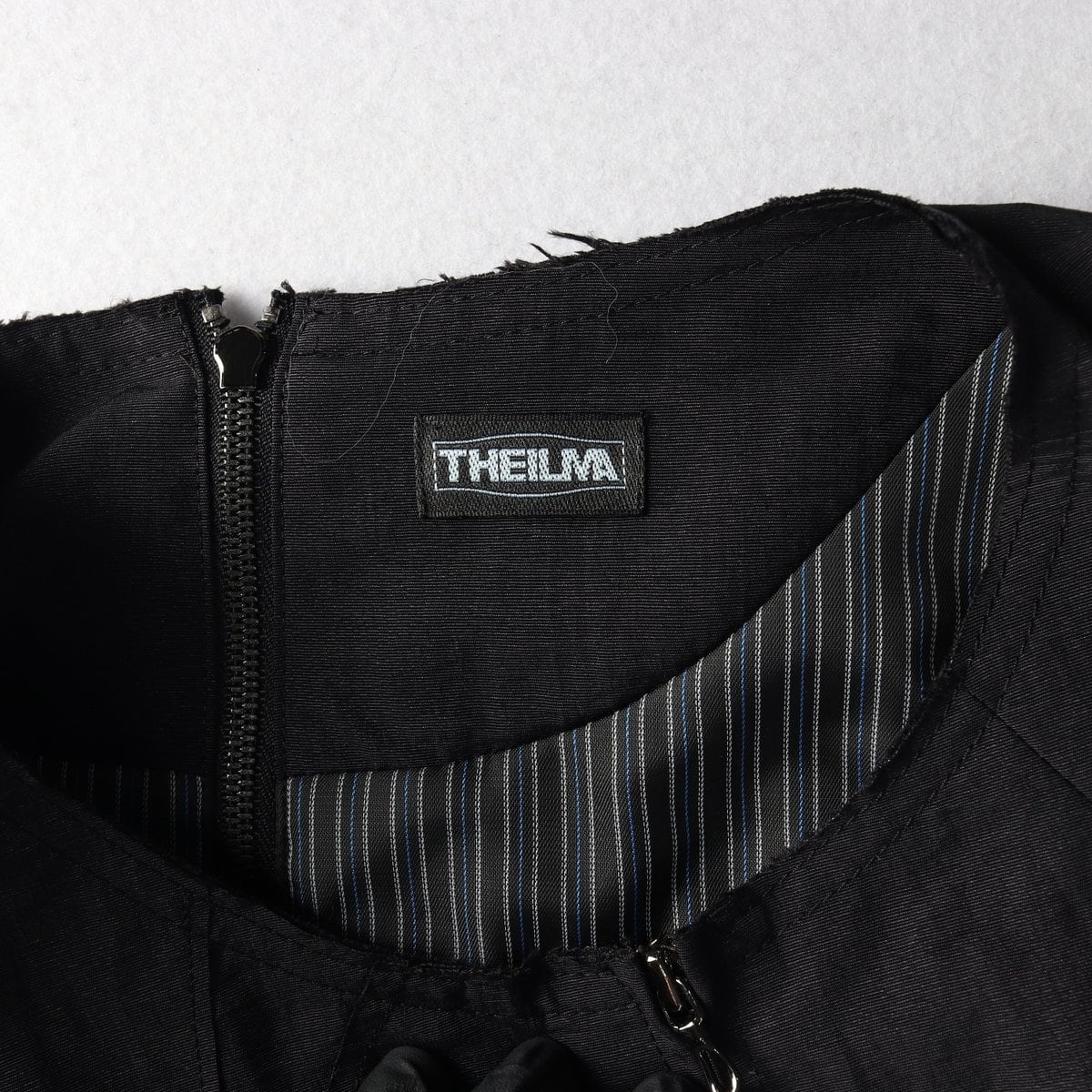 THE ILMA 더일마 25SS 블랙 언발 라인 민소매 집업베스트 조끼 S 상세 이미지 7