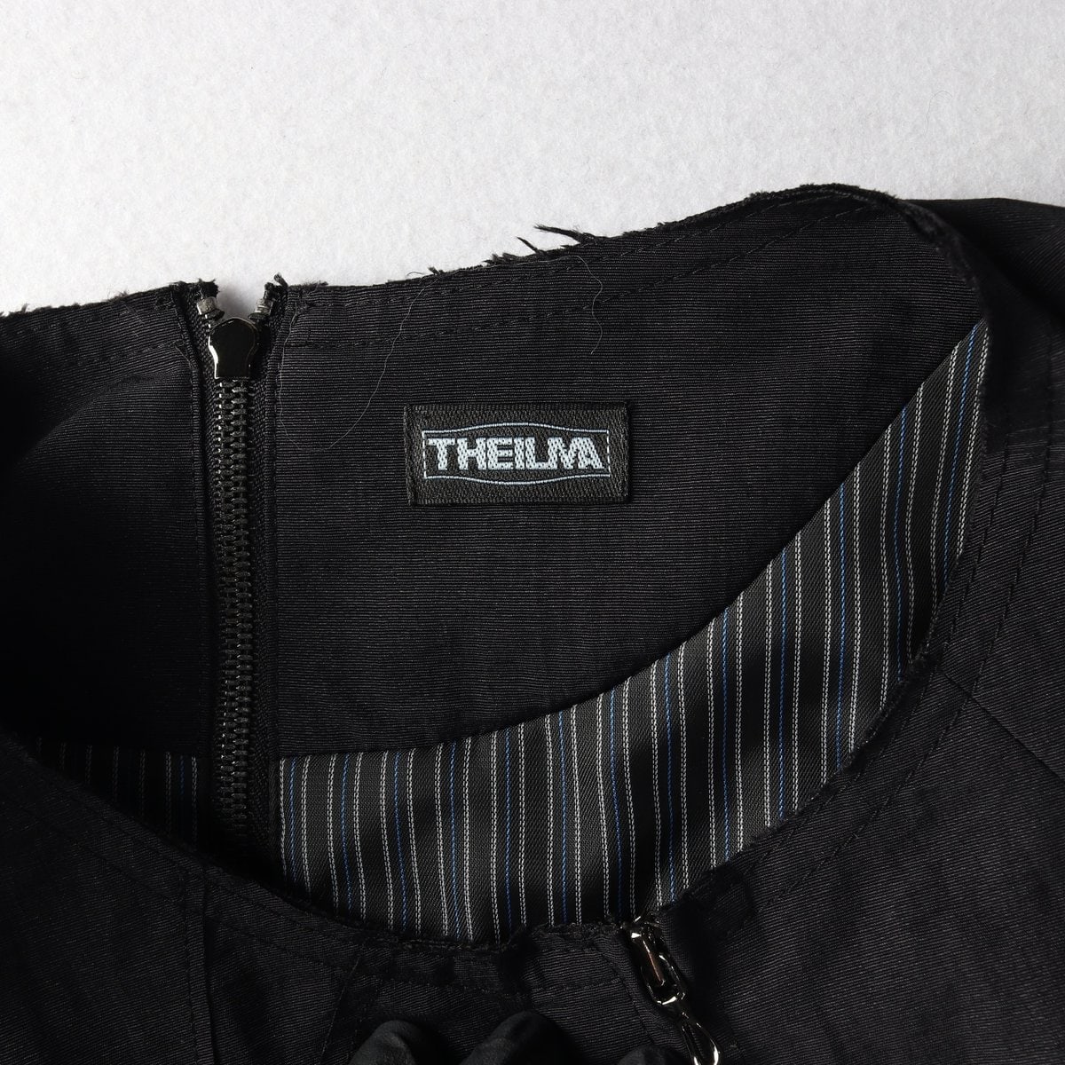 THE ILMA 더일마 25SS 블랙 언발 라인 민소매 집업베스트 조끼 S 이미지 7