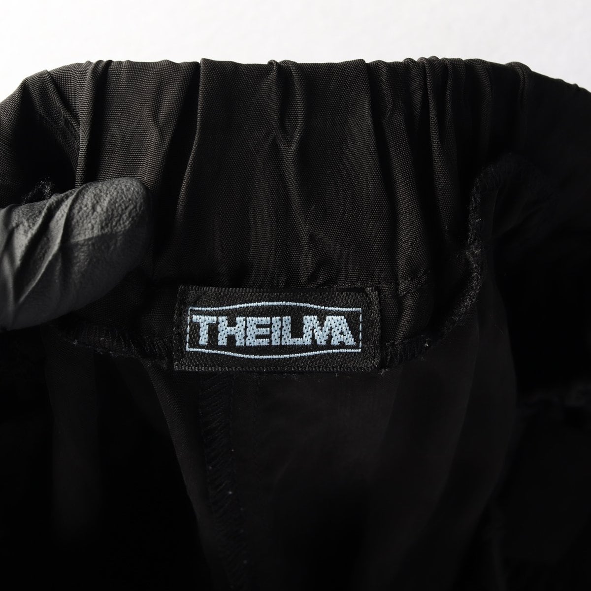 THE ILMA 더일마 블랙 미들 셔링 실키 와이드 밴딩 바지  팬츠 상세 이미지 6