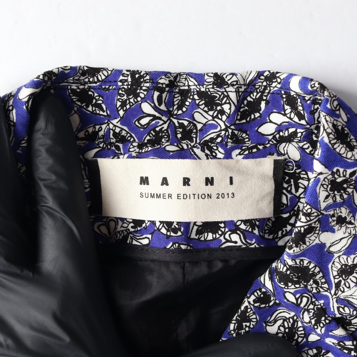 MARNI 마르니 네이비 패턴 싱글 블레이저 자켓 재킷 이미지 5