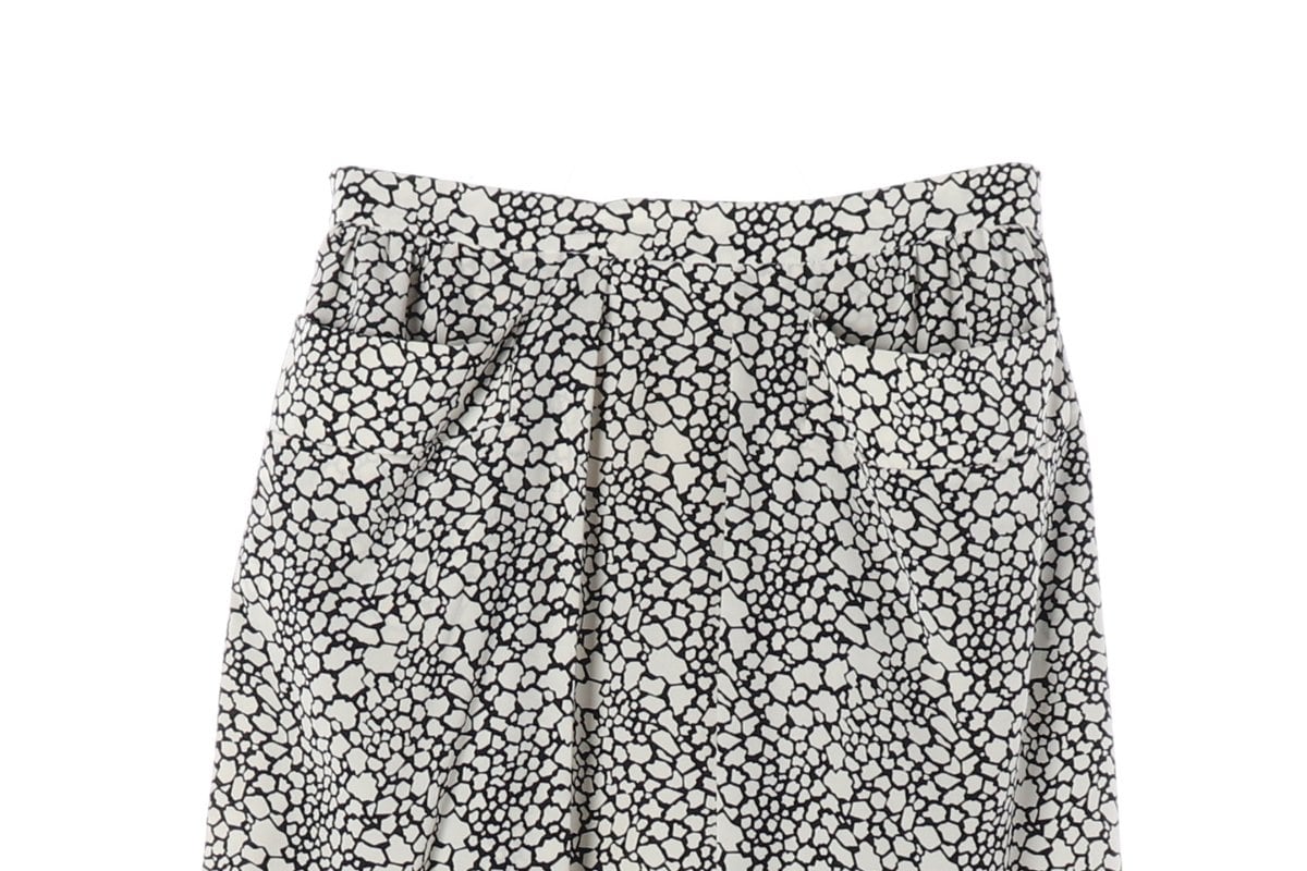 MARNI 마르니 실크100% 패턴 포켓 미디 스커트 치마 상세 이미지 3