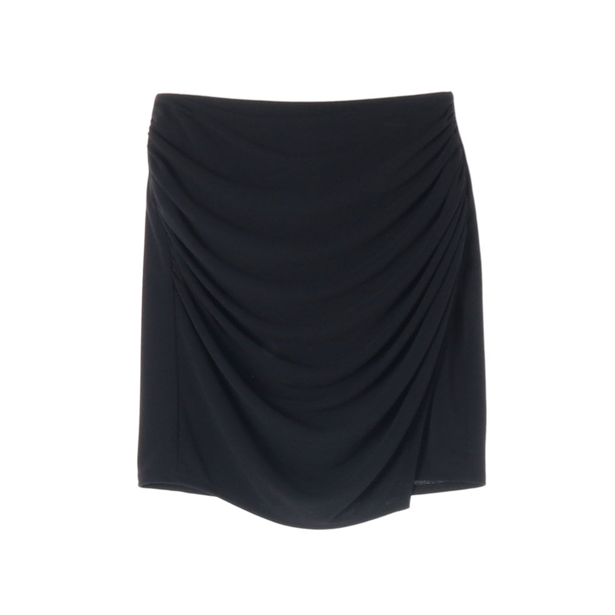 (새상품)ZARA 자라 블랙 셔링 랩 미니 스커트 치마 S 상세 이미지 1