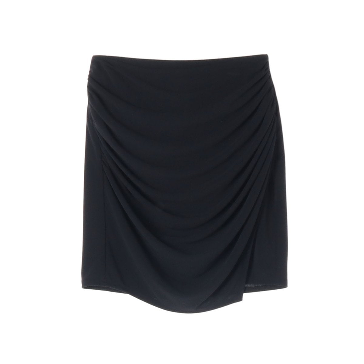 (새상품)ZARA 자라 블랙 셔링 랩 미니 스커트 치마 S 이미지 1