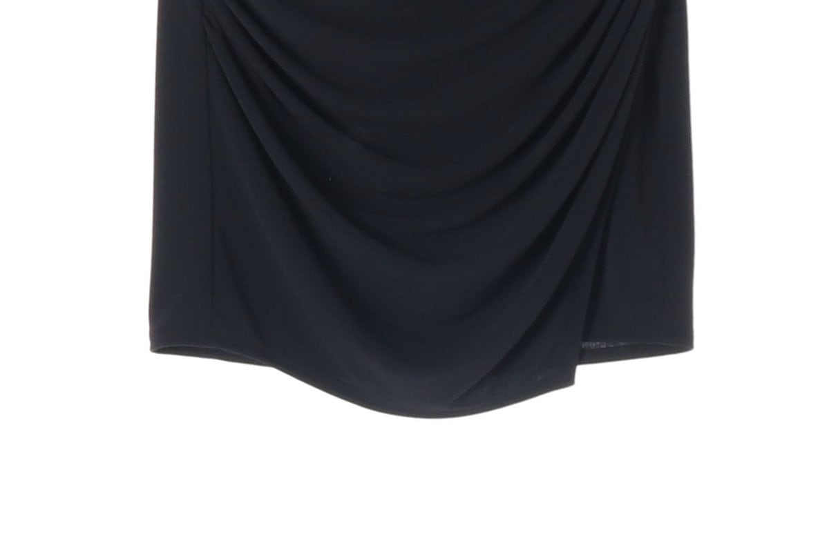 (새상품)ZARA 자라 블랙 셔링 랩 미니 스커트 치마 S 상세 이미지 4