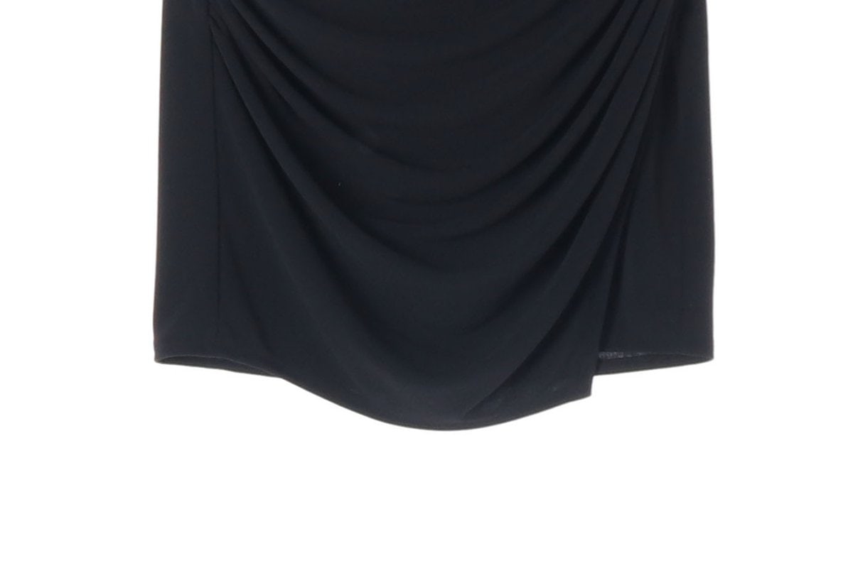 (새상품)ZARA 자라 블랙 셔링 랩 미니 스커트 치마 S 이미지 4