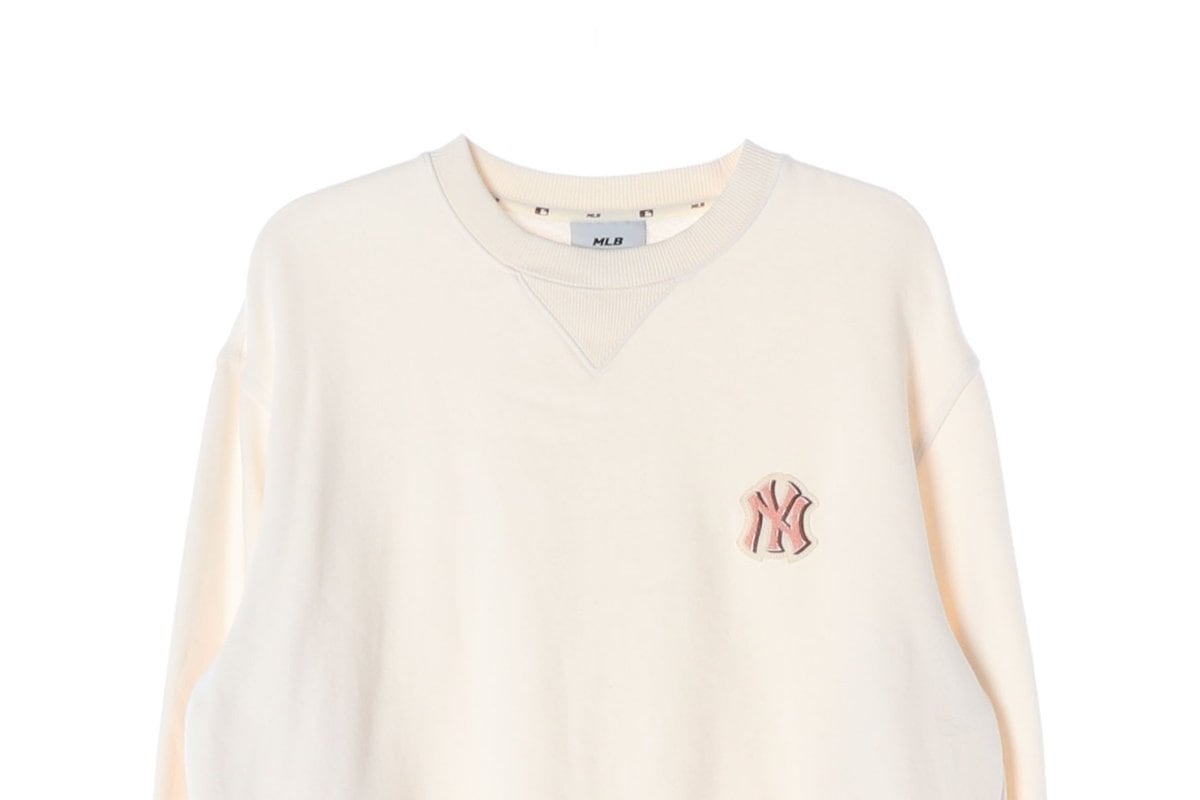 MLB 엠엘비 22FW 크림 NY로고 기모 맨투맨 스웨트셔츠 S 상세 이미지 3