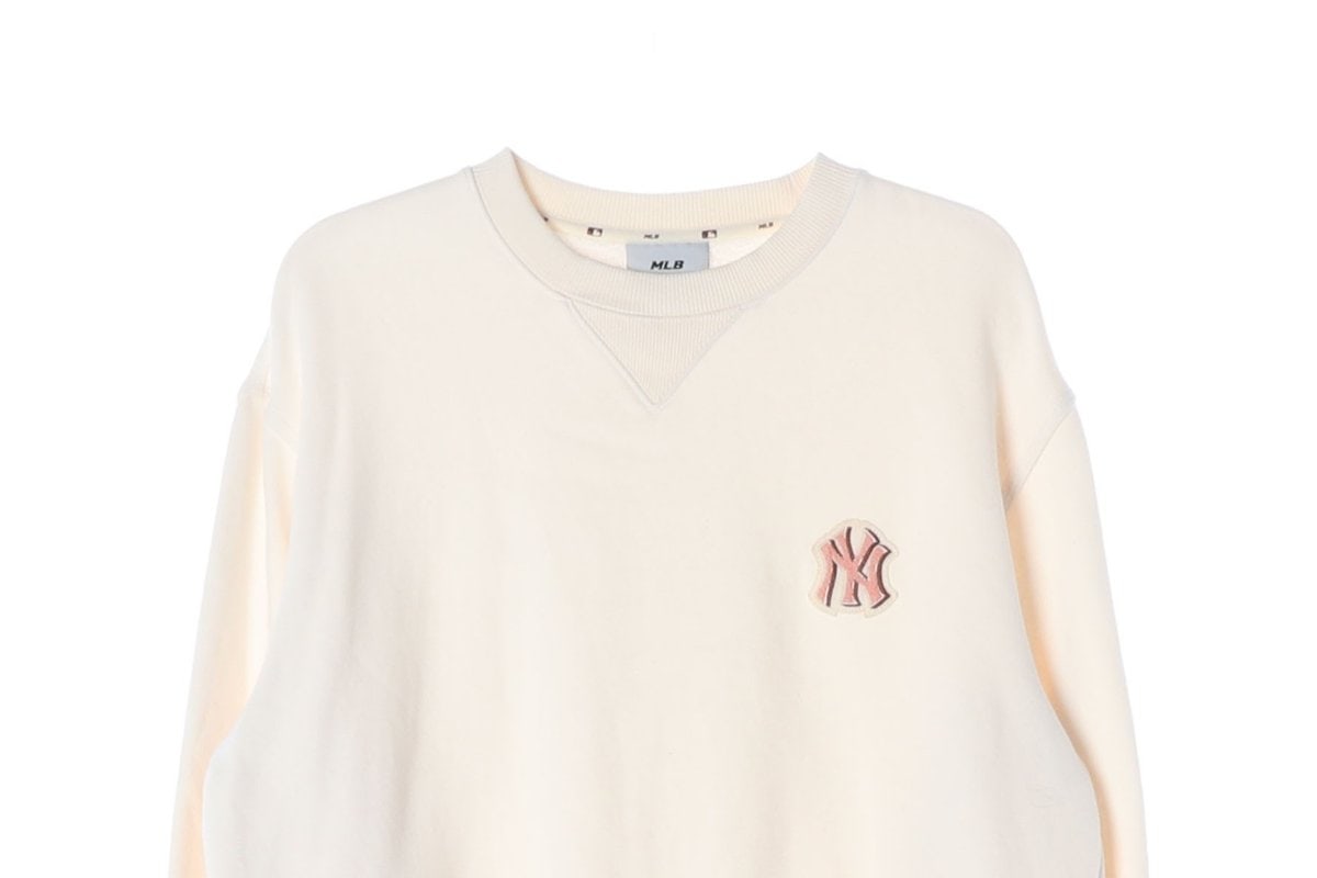 MLB 엠엘비 22FW 크림 NY로고 기모 맨투맨 스웨트셔츠 S 이미지 3