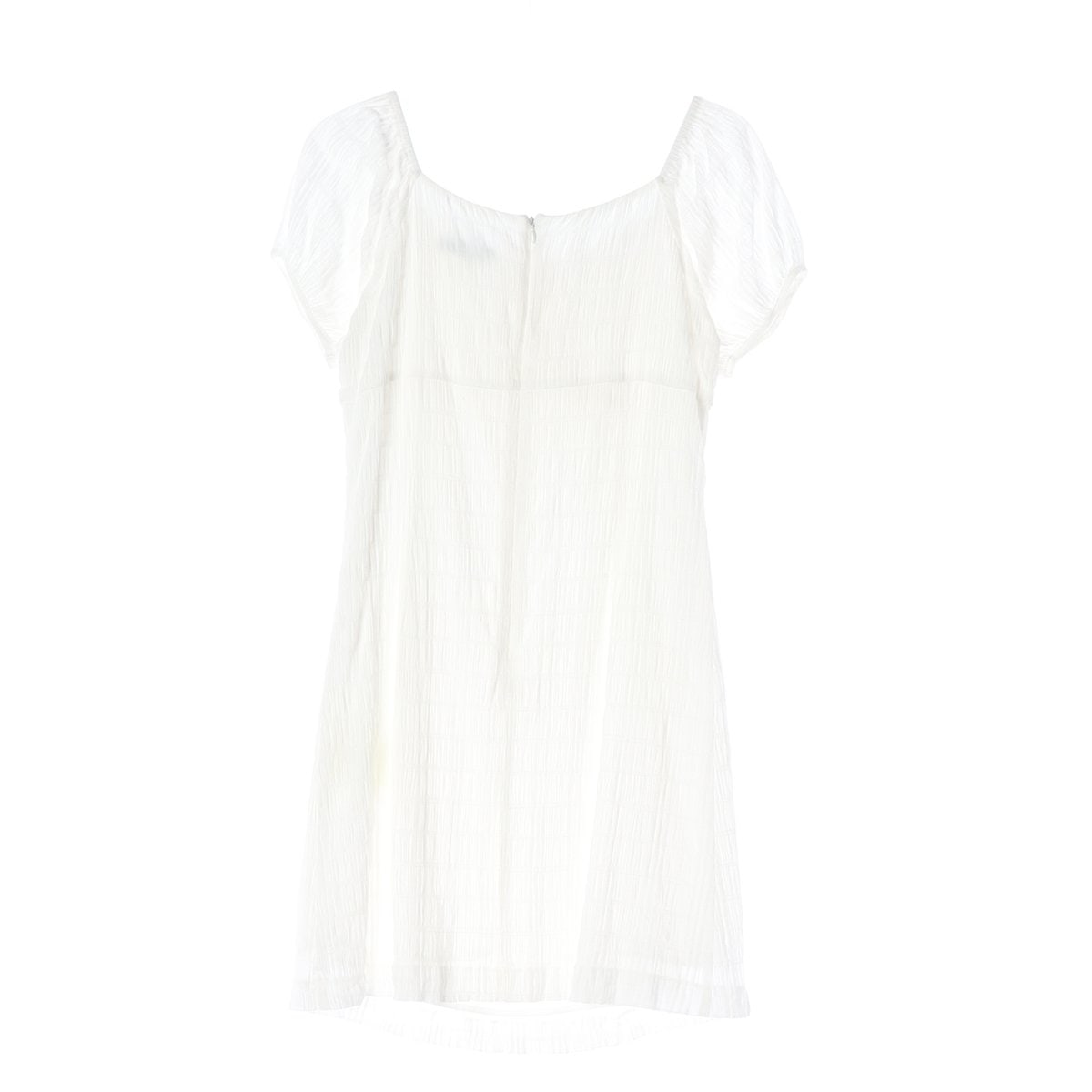 HOWUS 호와스 24SS 화이트 크링클 반팔 원피스 드레스  이미지 2