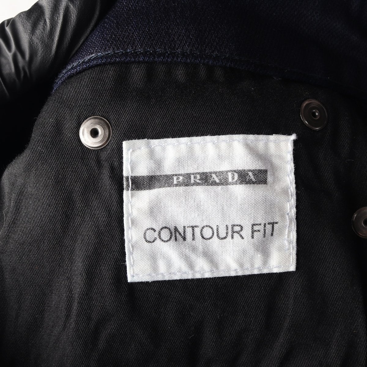 PRADA 프라다 W26 진청 로고 프린팅 컨투어핏 크롭 데님 청바지  상세 이미지 6