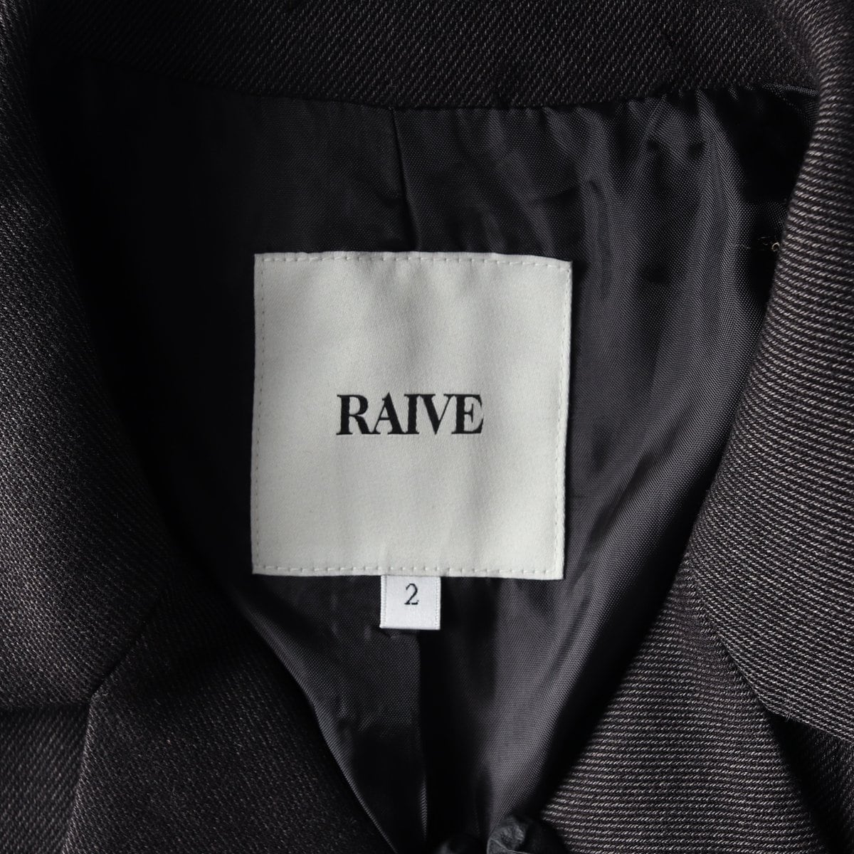 RAIVE 레이브 24SS 다크그레이 싱글 크롭 자켓 셋업 재킷 상세 이미지 6
