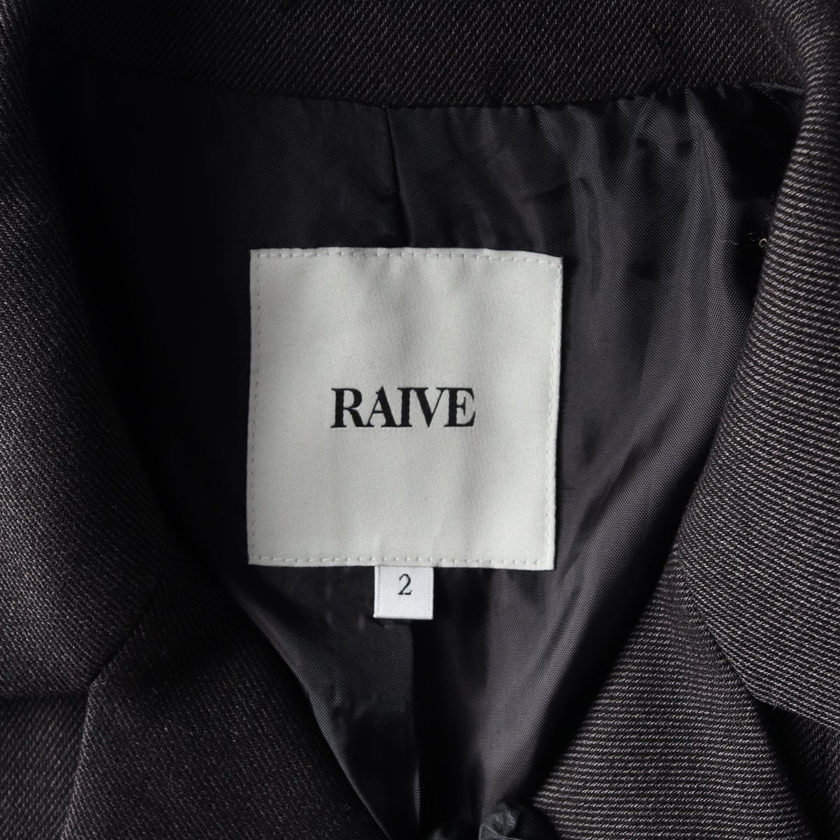 RAIVE 레이브 24SS 다크그레이 싱글 크롭 자켓 셋업 재킷 이미지 6