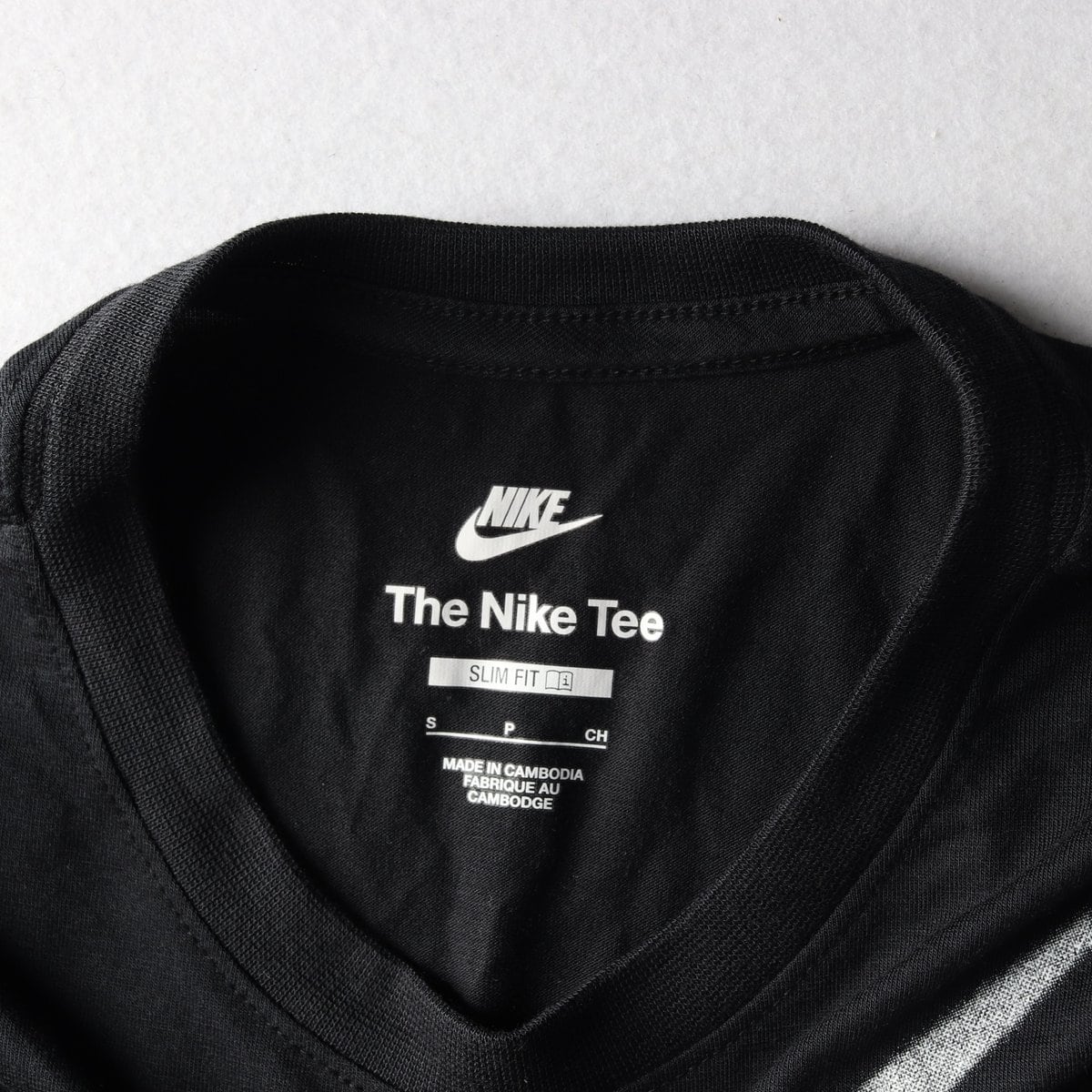 NIKE 나이키 24SS 블랙 스우시 프린팅 반팔 크롭 티셔츠 S 상세 이미지 5