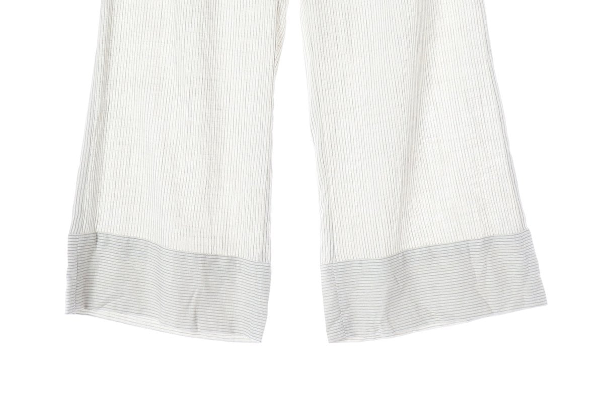 (새상품)ZARA 자라 크림 스트라이프 와이드 밴딩 이지 팬츠 바지 XL 상세 이미지 5