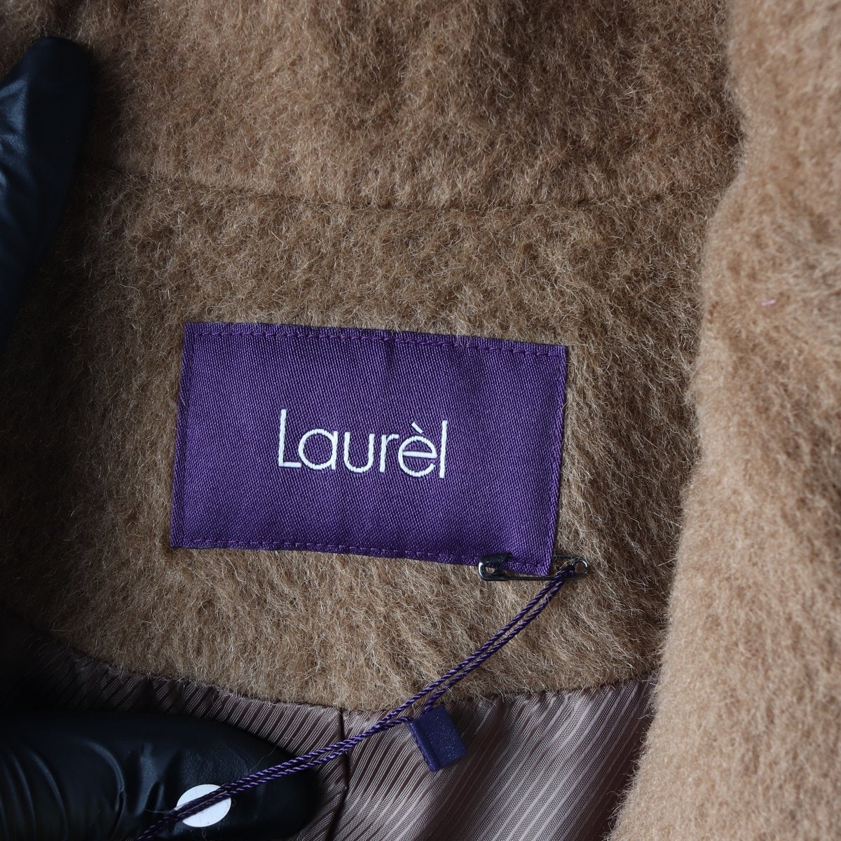 (새상품)LAUREL 라우렐 울알파카100% 브라운 롱 코트 이미지 6