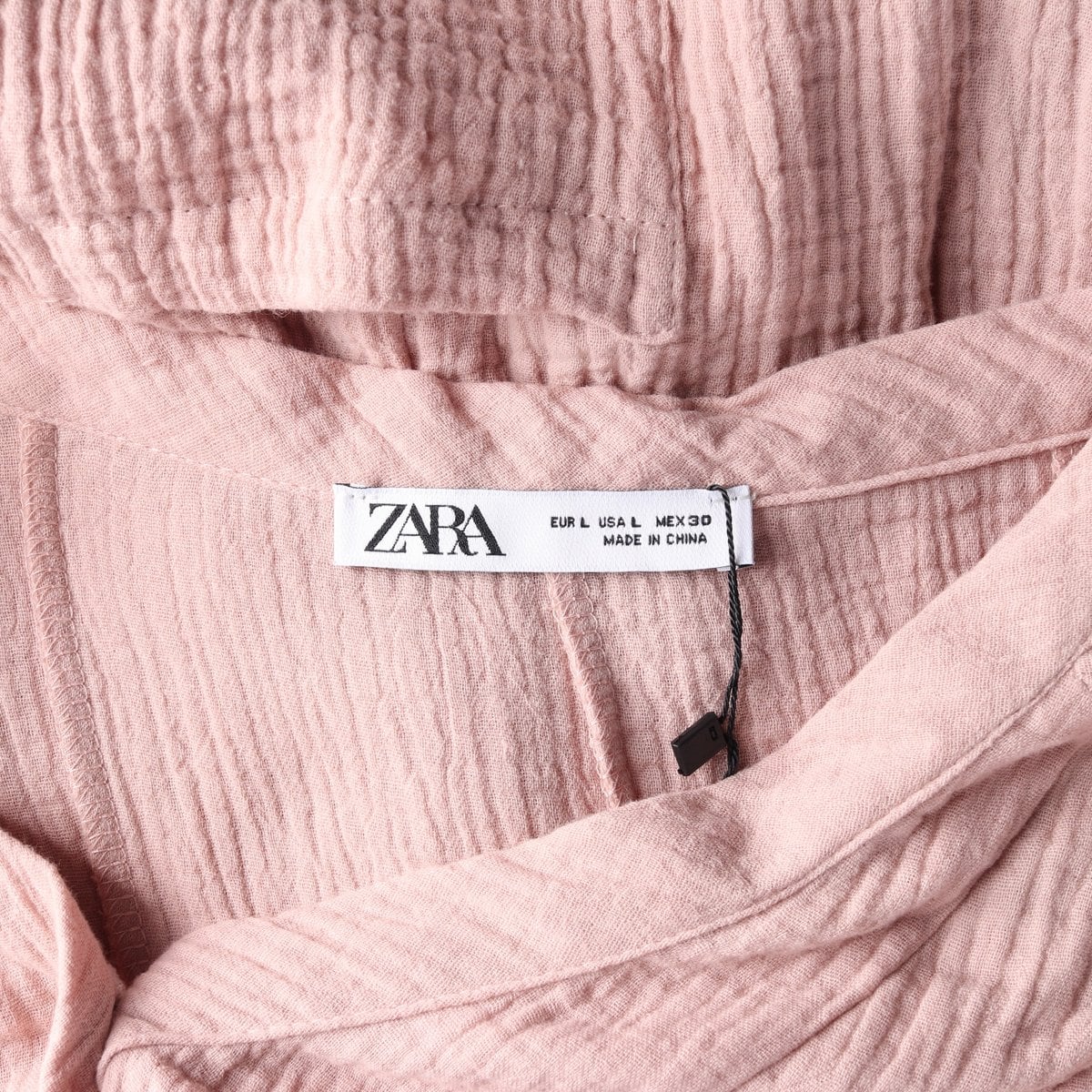 ZARA 자라 핑크 브이넥 반팔 반바지 쇼츠 점프수트 L 상세 이미지 5