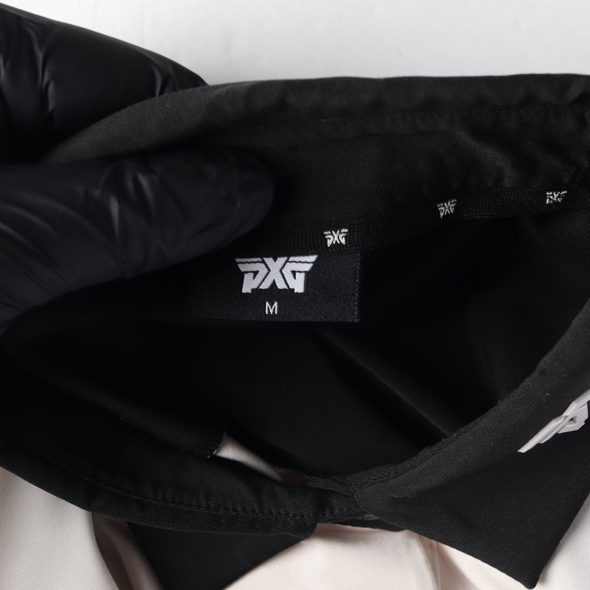 PXG 피엑스지  아이보리 블랙 배색 골프 긴팔 카라티 M 상세 이미지 5