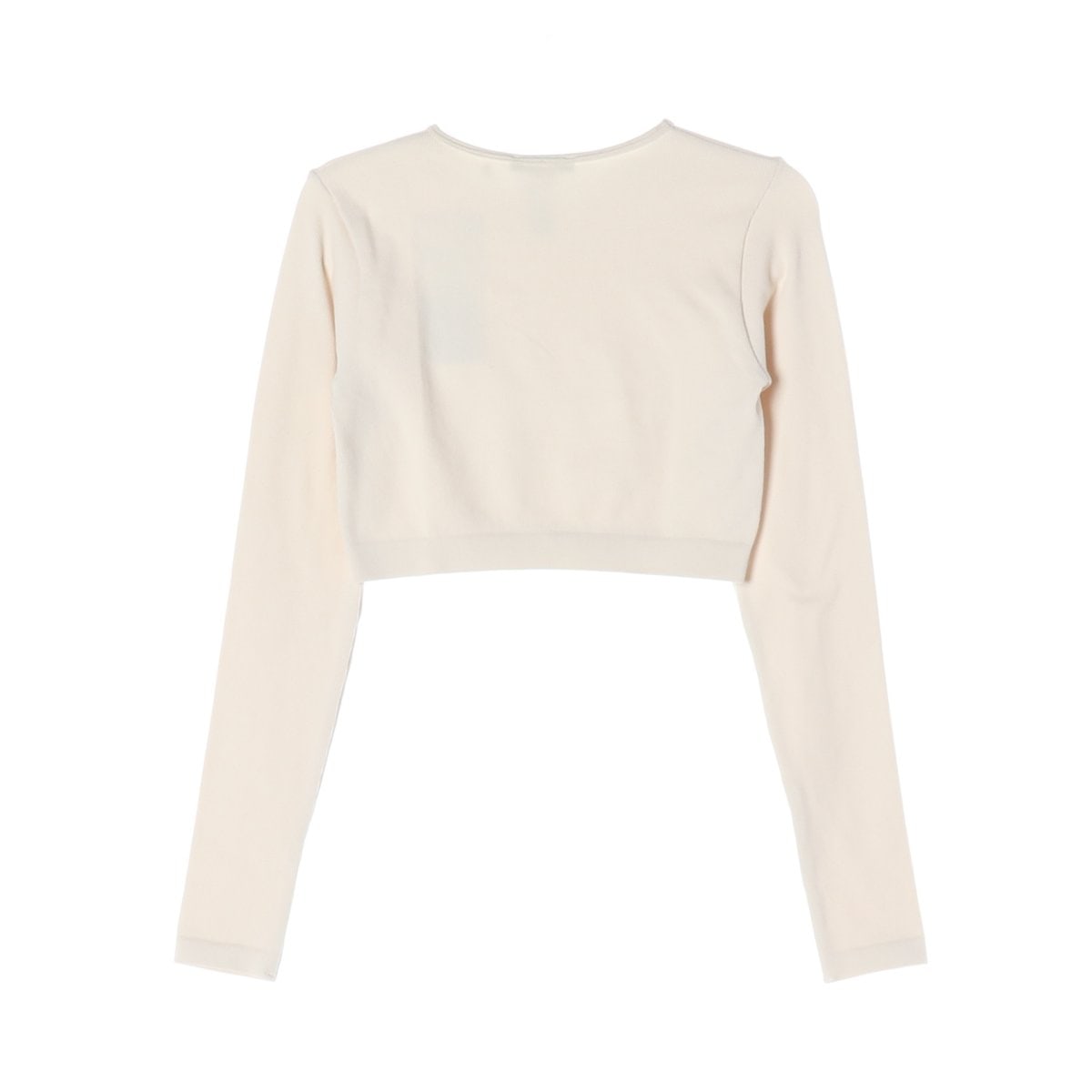 (새상품)ZARA 자라 크림 크루넥 크롭 긴팔 티셔츠 M-L 이미지 2