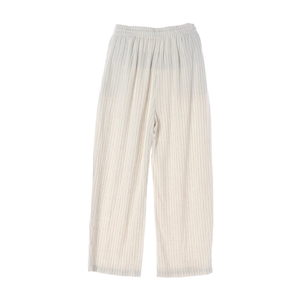 ZARA 자라 린넨 오트밀 스트라이프 밴딩 바지 팬츠 XS 이미지 2