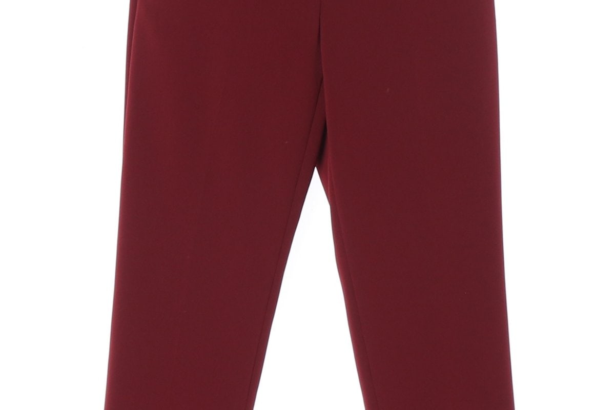띠어리 레드 테이퍼드 슬랙스 팬츠 바지 이미지 4
