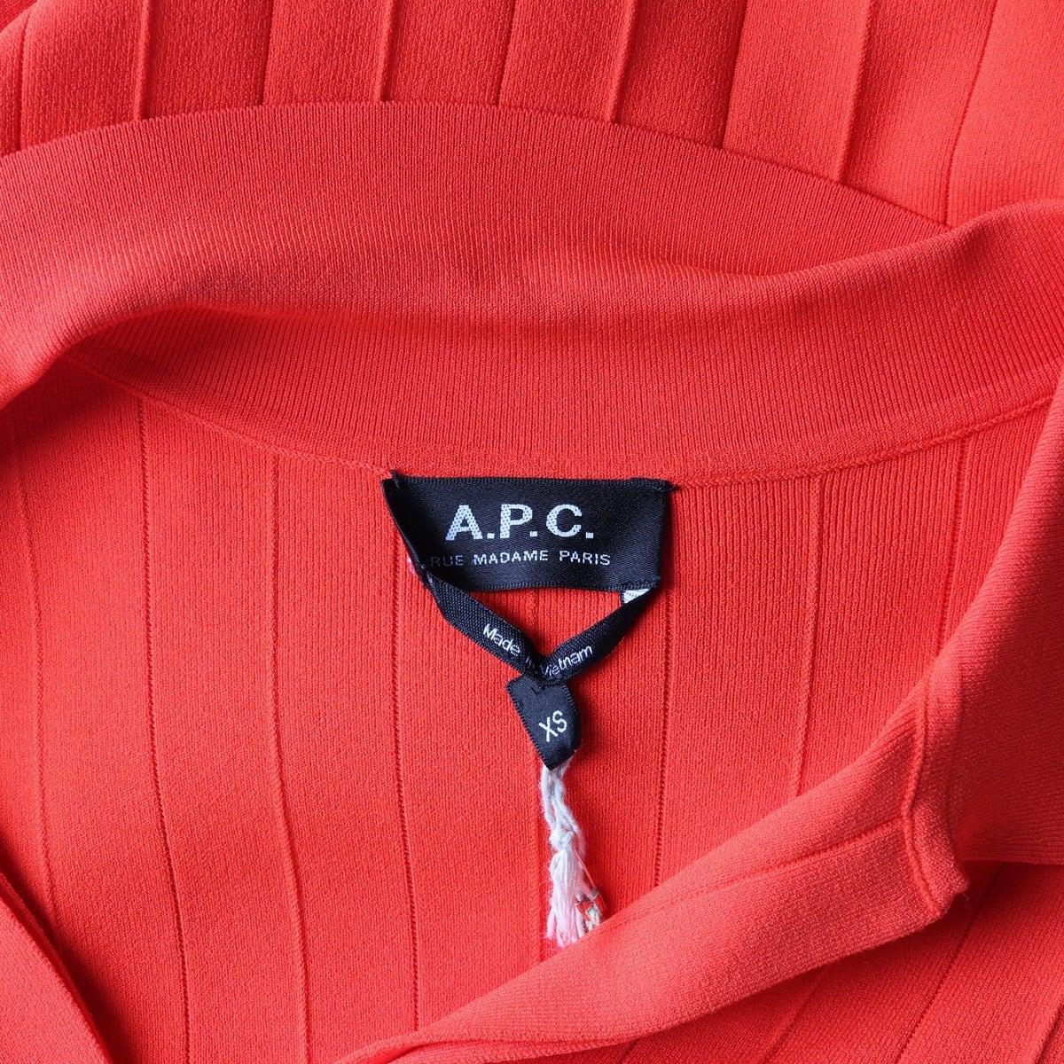(새상품) APC 아페쎄 오렌지 플리츠 반팔 카리 원피스 피케원피스  상세 이미지 6