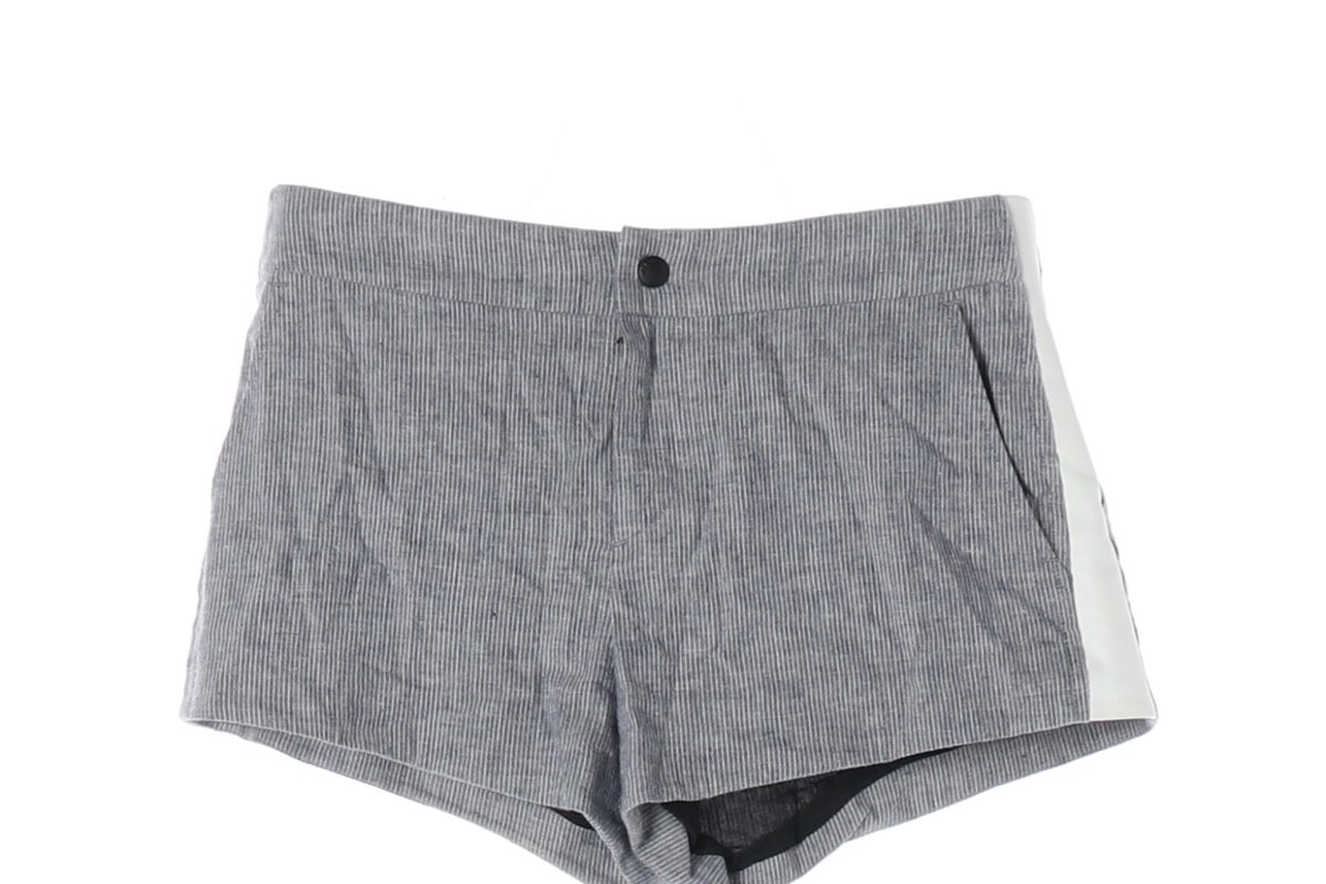RAG & BONE 랙앤본 린넨 그레이 쇼츠 뒷밴딩 반바지 팬츠 이미지 3