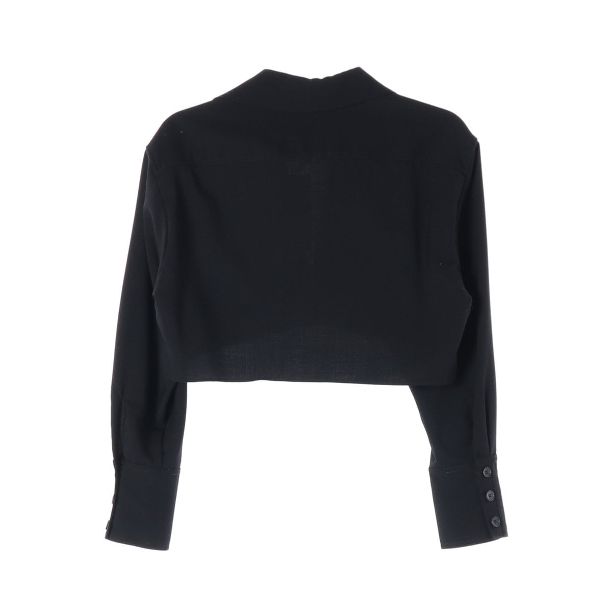 (새상품)ZARA 자라 블랙 카라 크롭 셔츠 재킷 볼레로 자켓 M 상세 이미지 2
