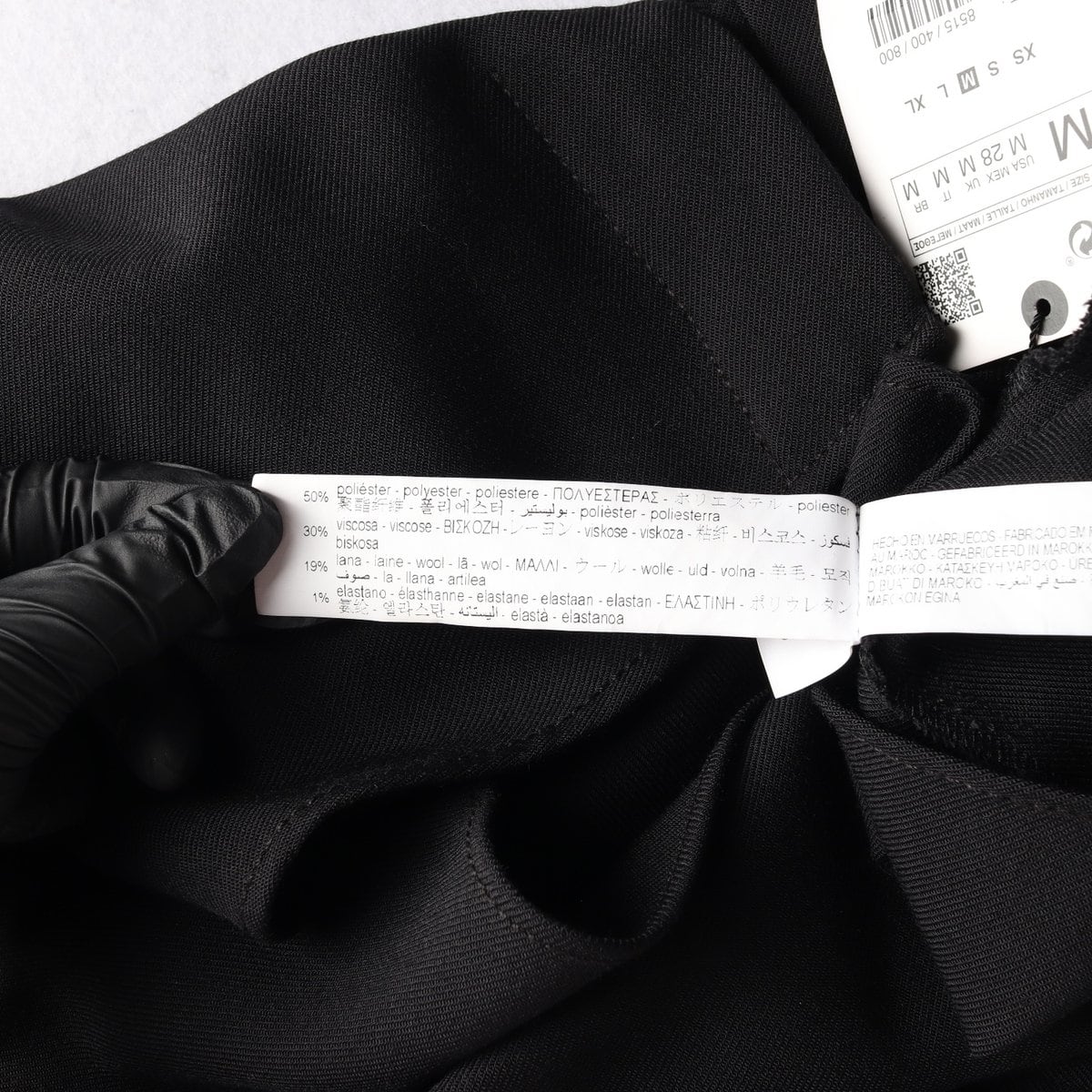 (새상품)ZARA 자라 블랙 카라 크롭 셔츠 재킷 볼레로 자켓 M 상세 이미지 6