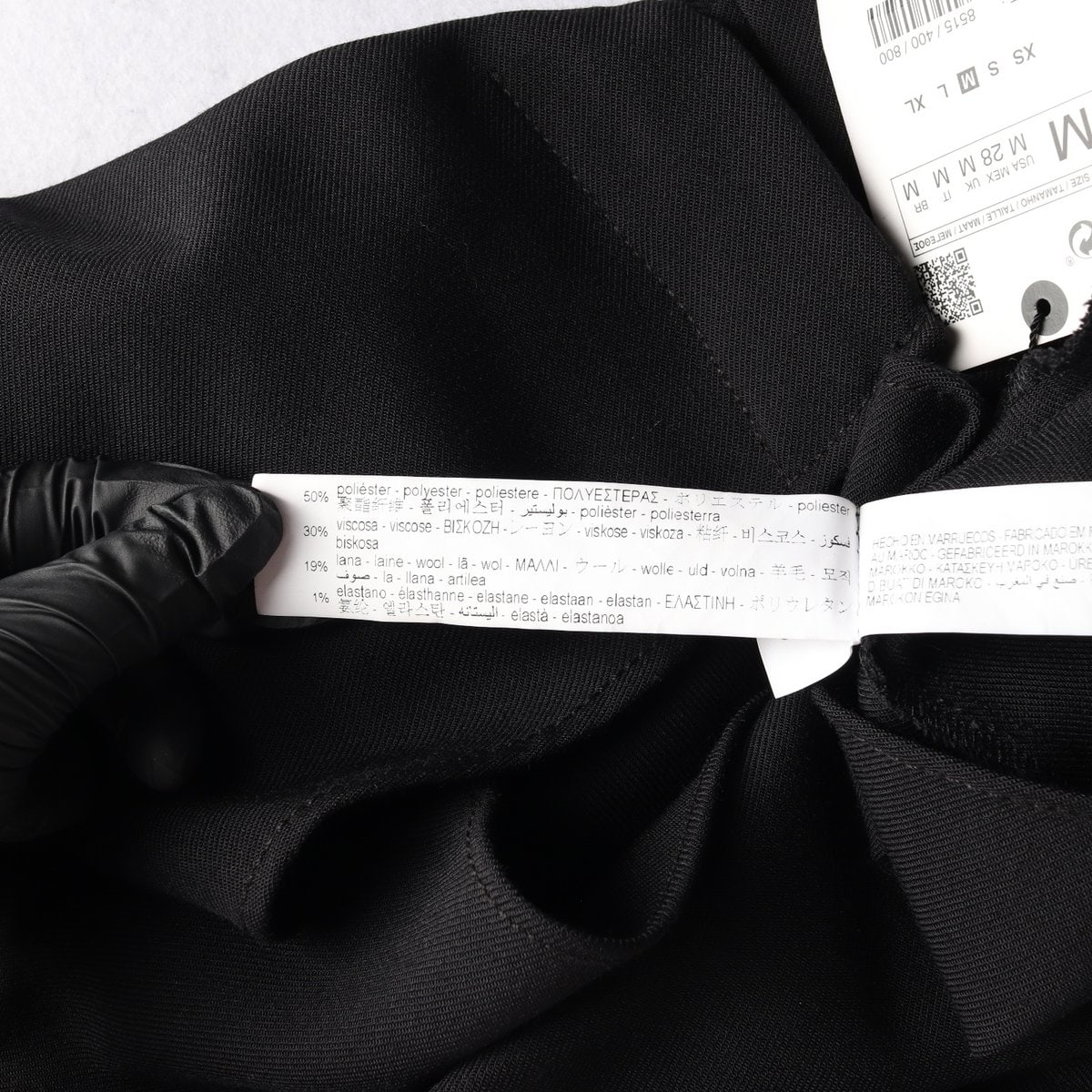 (새상품)ZARA 자라 블랙 카라 크롭 셔츠 재킷 볼레로 자켓 M 이미지 6