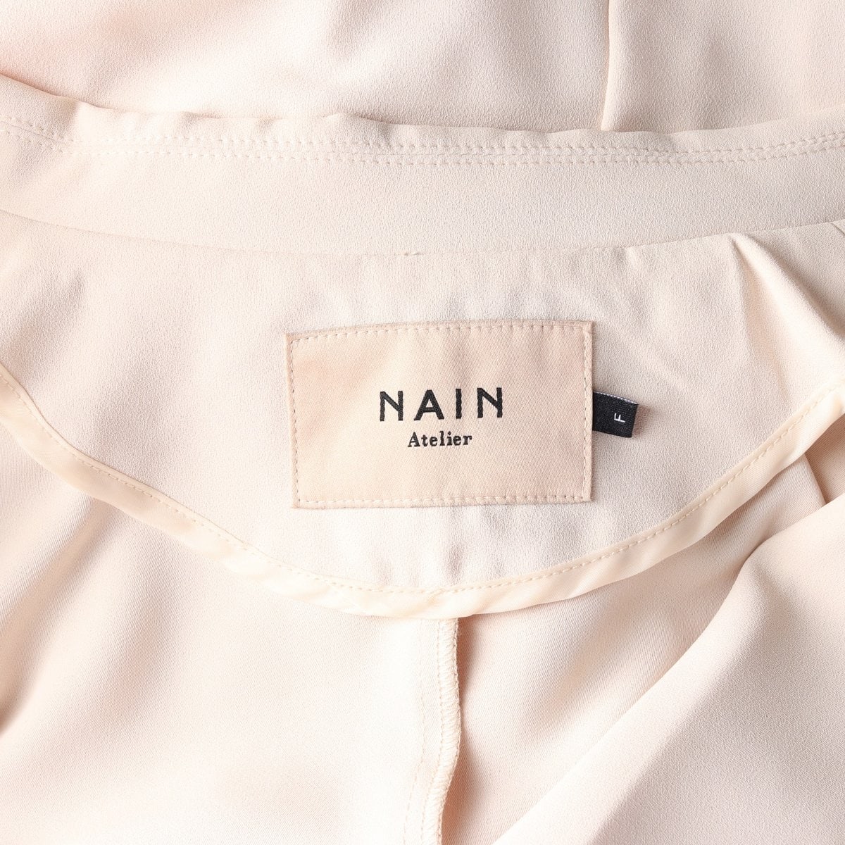 NAIN 나인 핑크 리본 벨트 더블 버튼 재킷 셔츠 블라우스 이미지 5