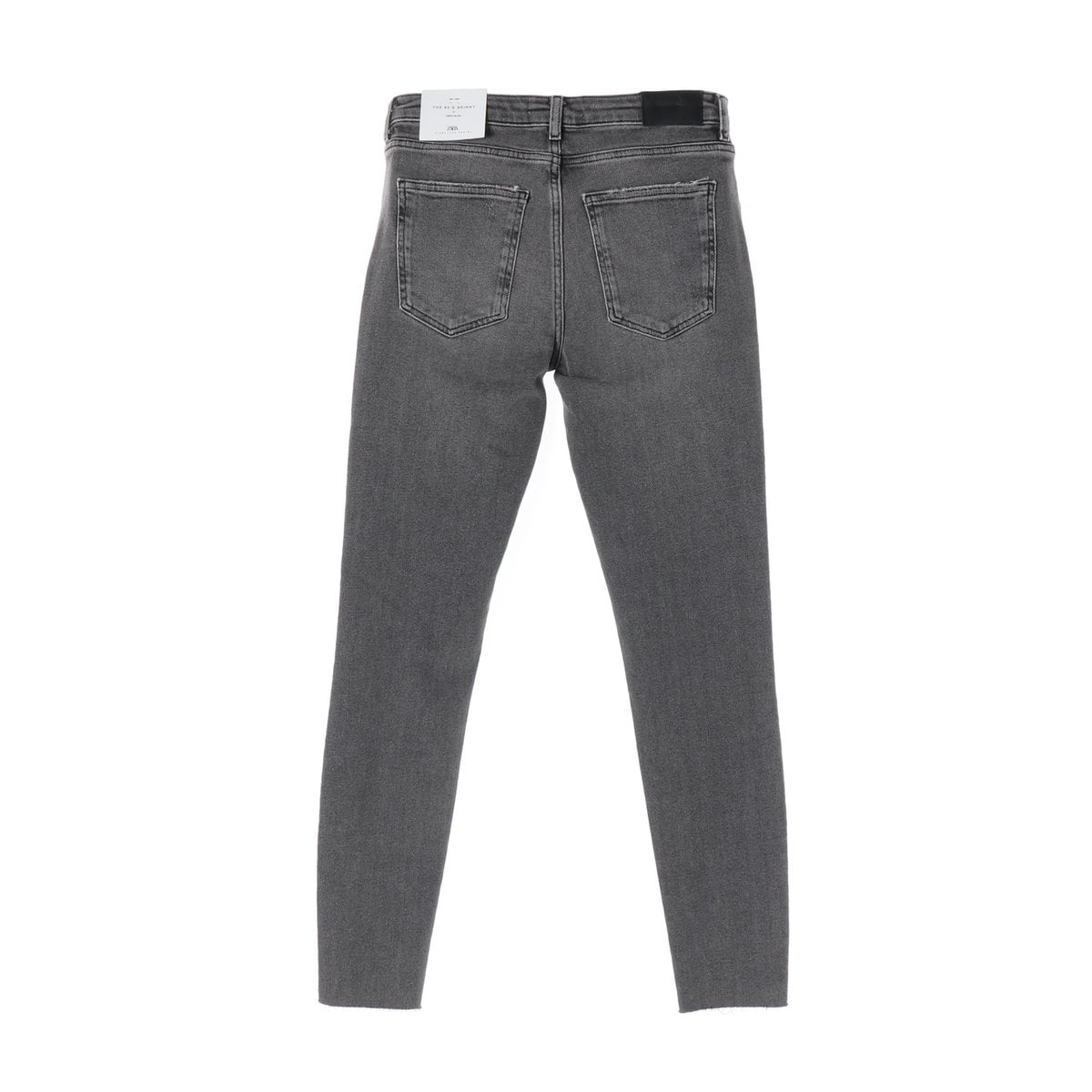 (새상품)ZARA 자라 그레이 워싱 컷아웃 슬림 데님 청바지  이미지 2