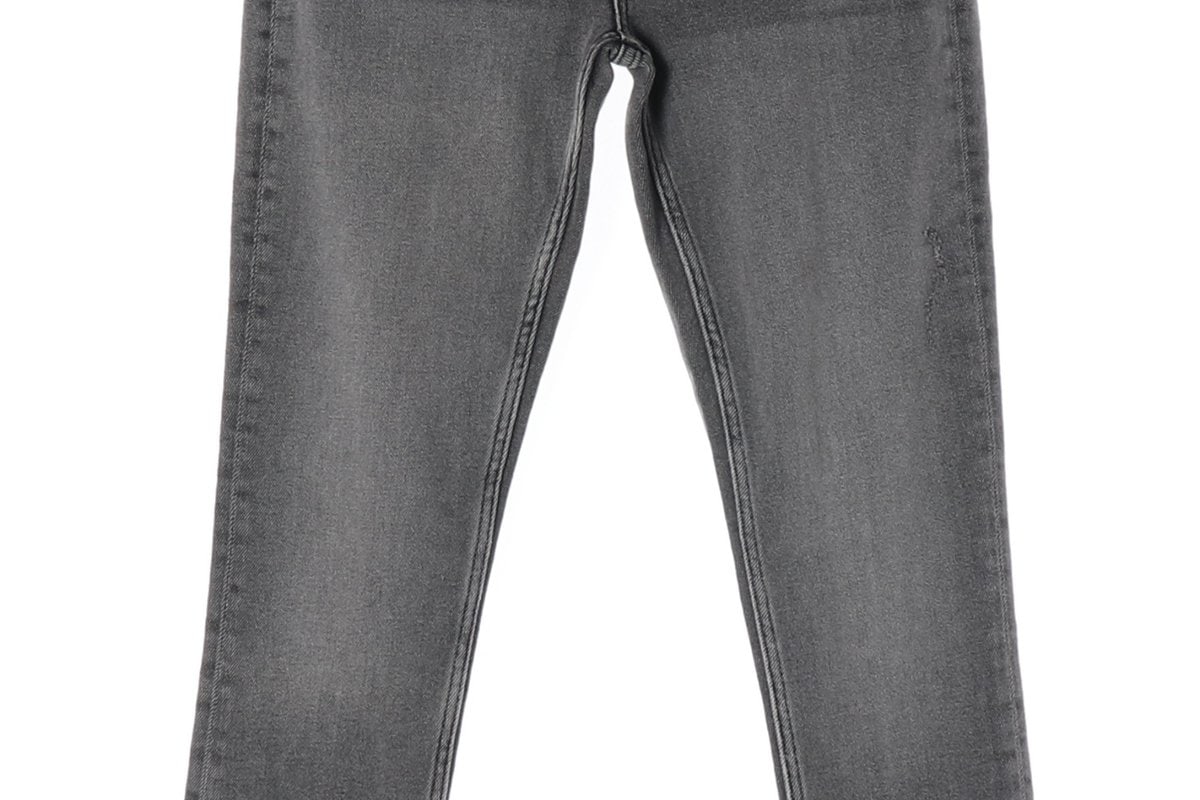 (새상품)ZARA 자라 그레이 워싱 컷아웃 슬림 데님 청바지  이미지 4